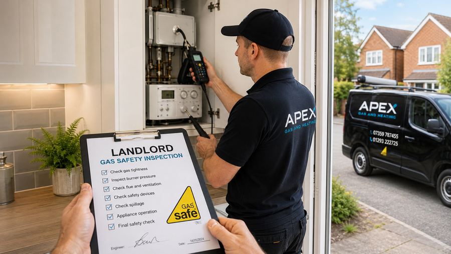 CP12 landlord gas safety certificate inspection