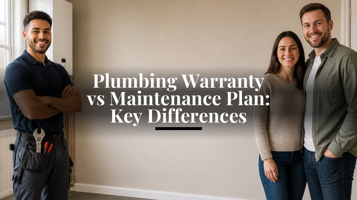 Plumbing Warranty vs Maintenance Plan: Key Differences