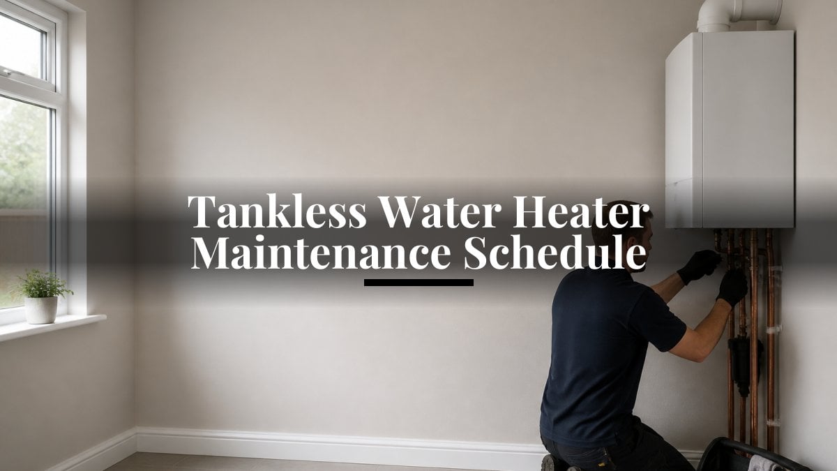 Tankless Water Heater Maintenance Schedule